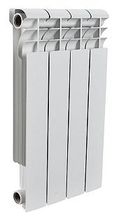 Биметаллический радиатор 4 секции, 418х320х80, ROMMER Profi BM 500, белый RBM-1210-050004 